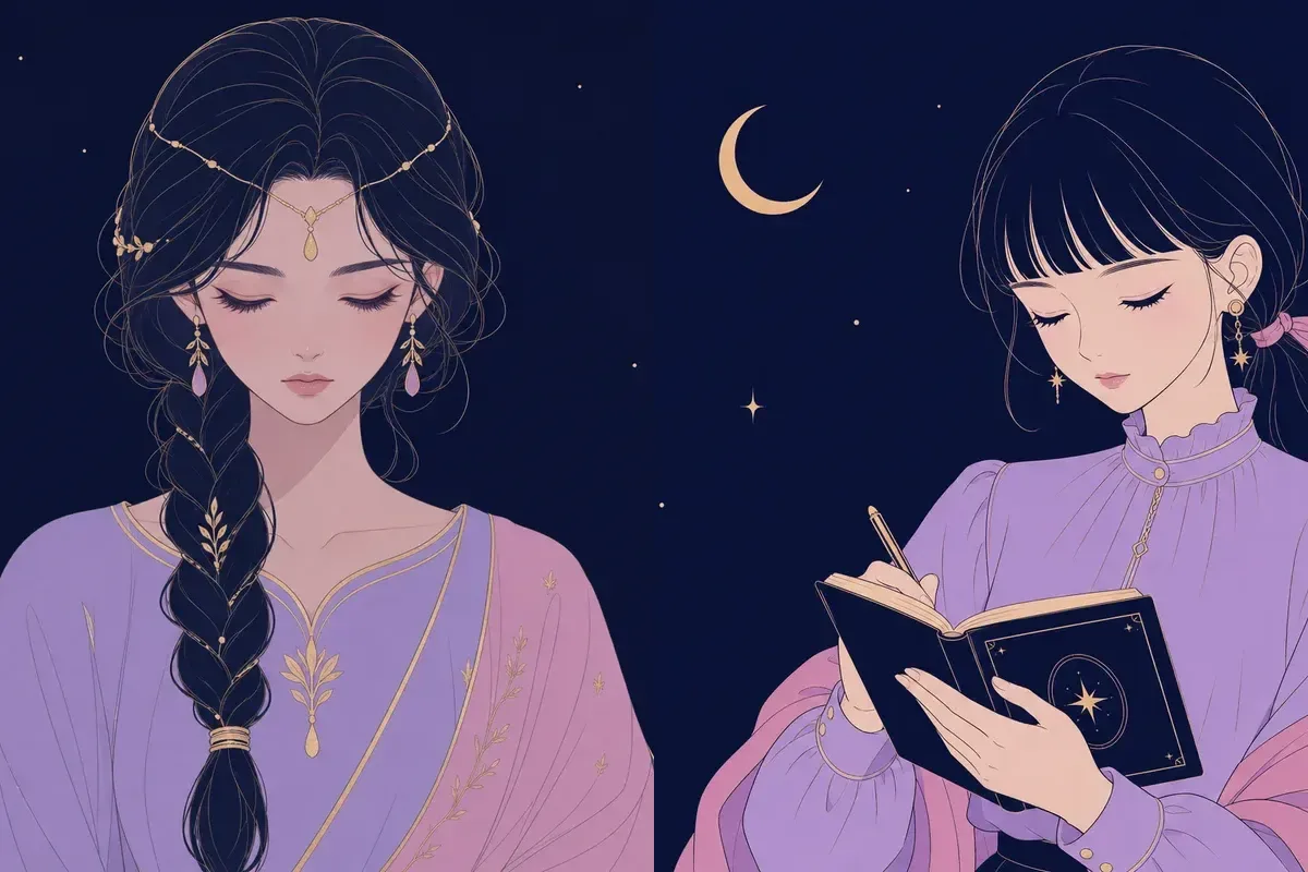 尾宿と井宿のイメージイラスト
