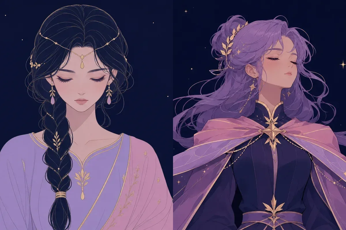 尾宿と室宿のイメージイラスト