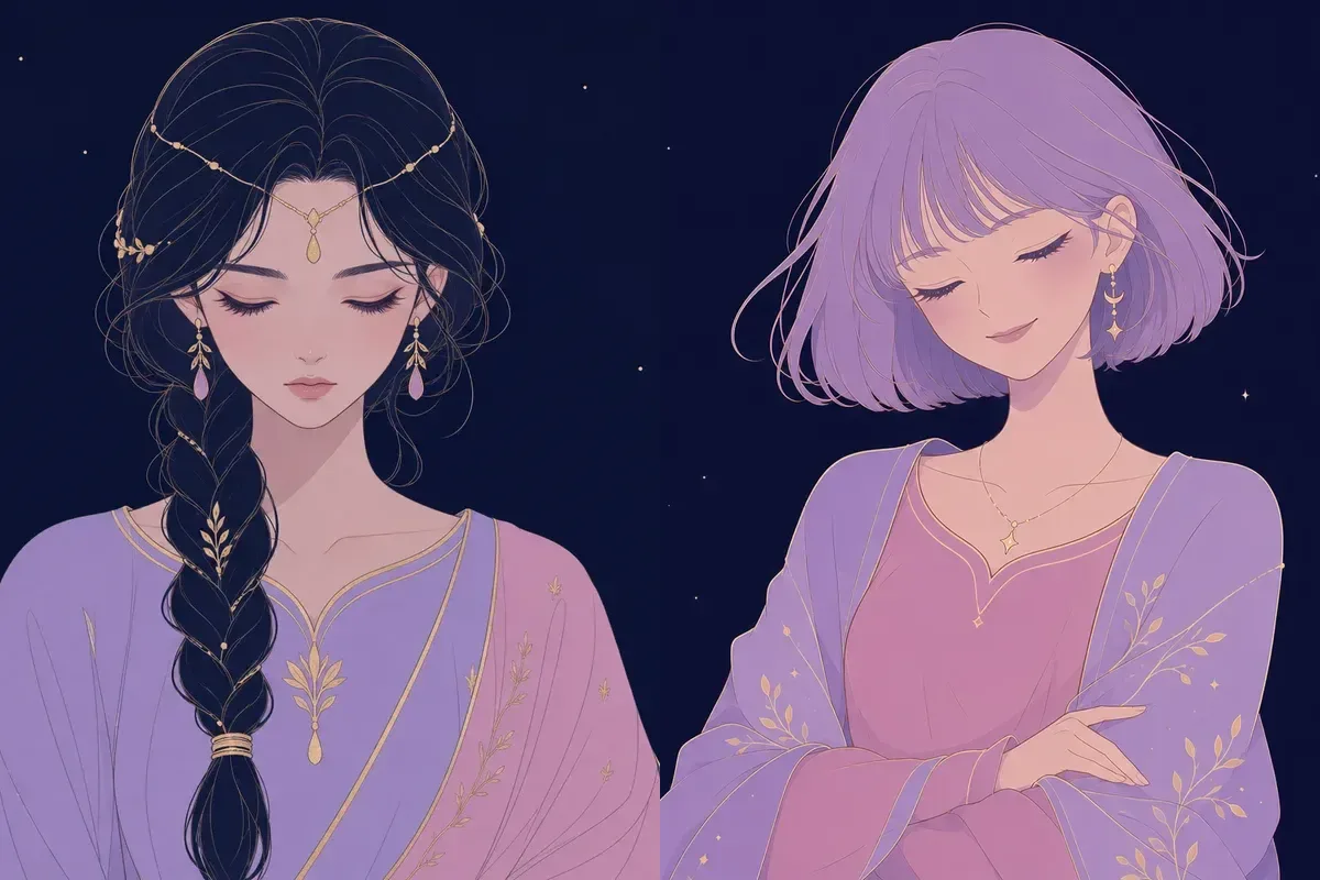 尾宿と氐宿のイメージイラスト