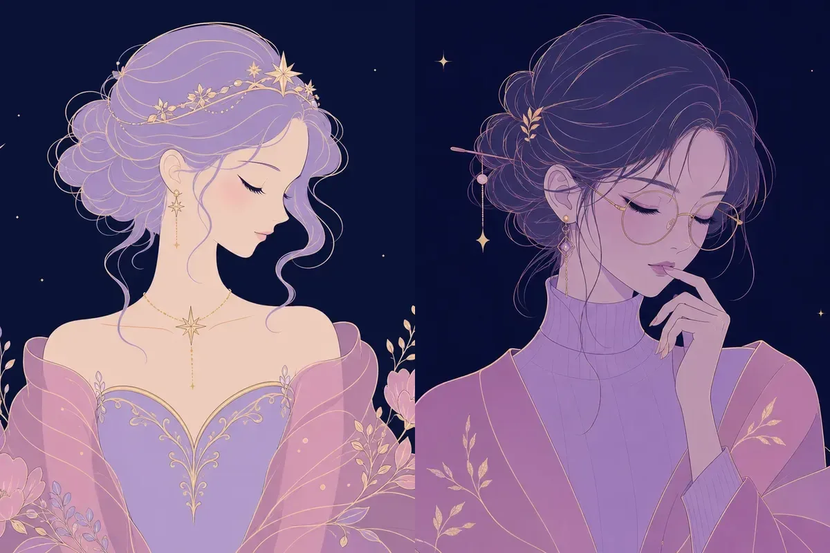房宿と虚宿のイメージイラスト