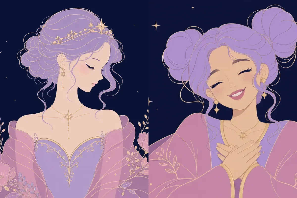 房宿と箕宿のイメージイラスト