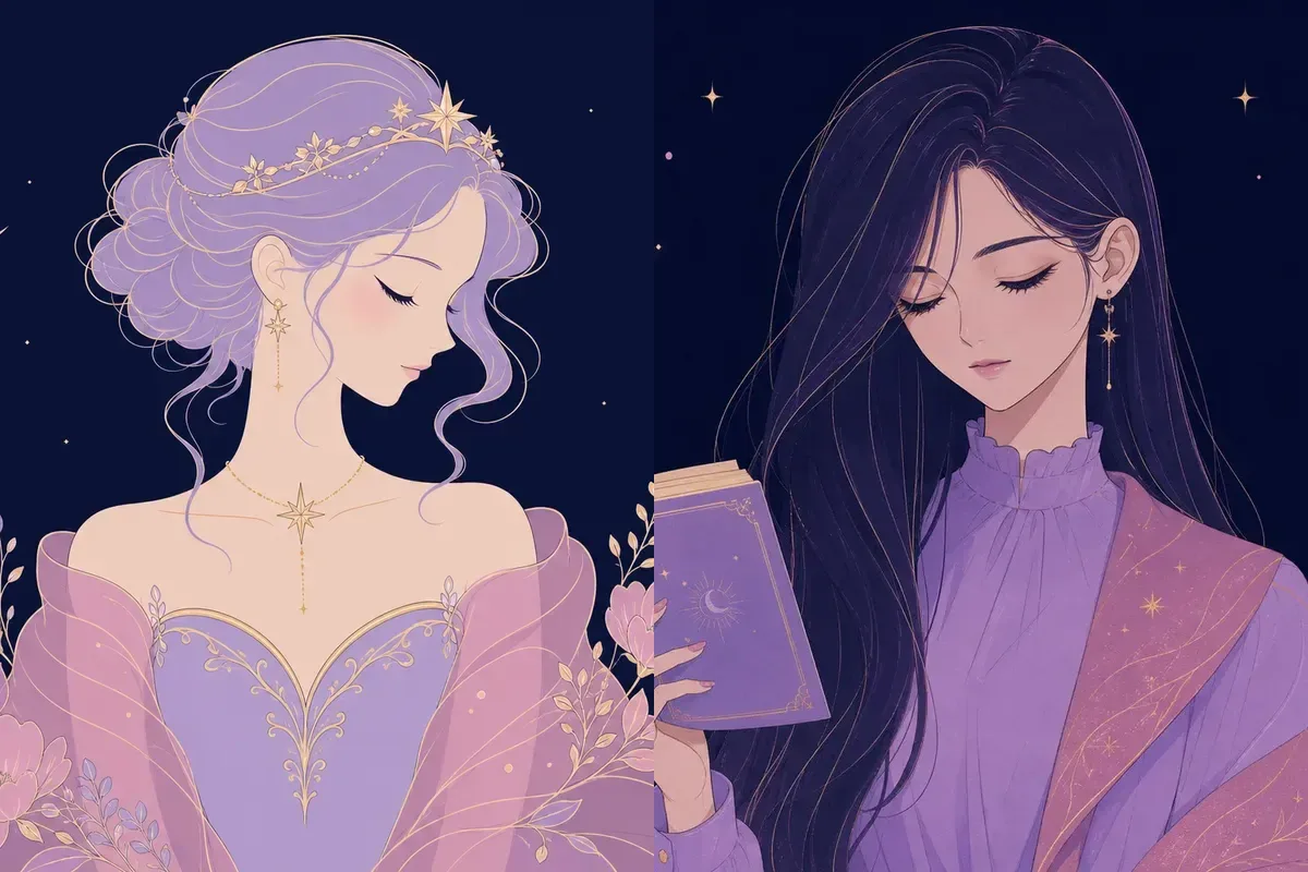 房宿と觜宿のイメージイラスト