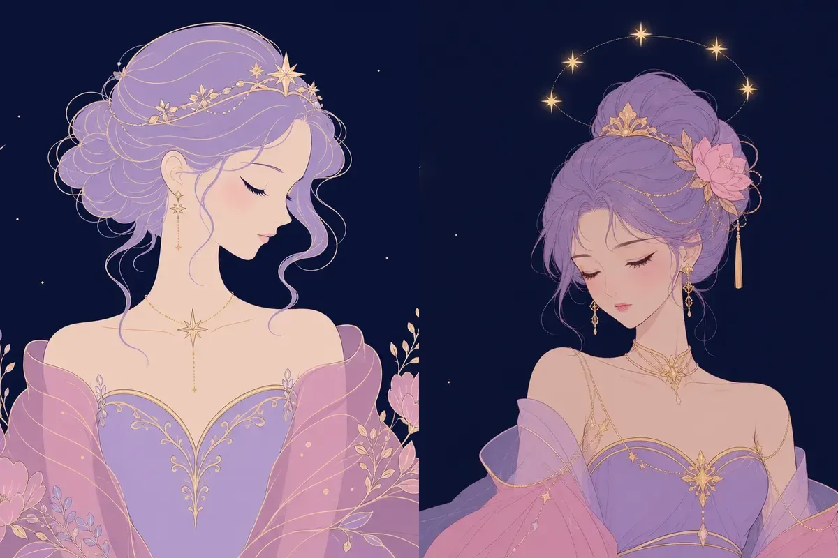 房宿と昴宿のイメージイラスト