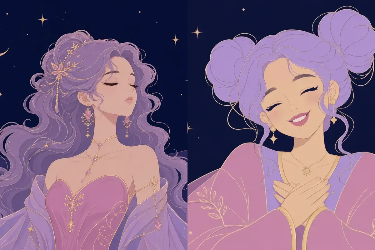 張宿と箕宿のイメージイラスト