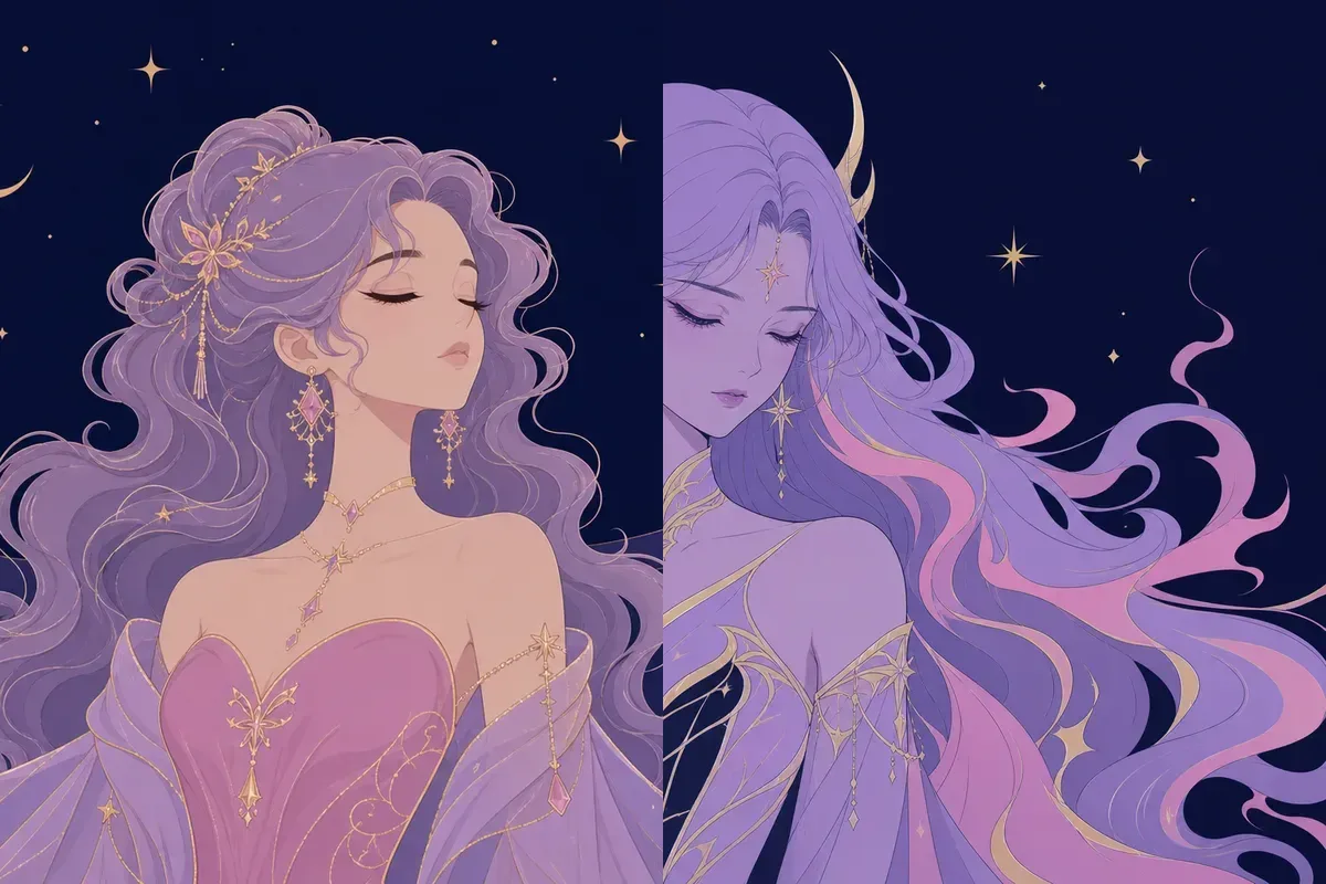 張宿と鬼宿のイメージイラスト