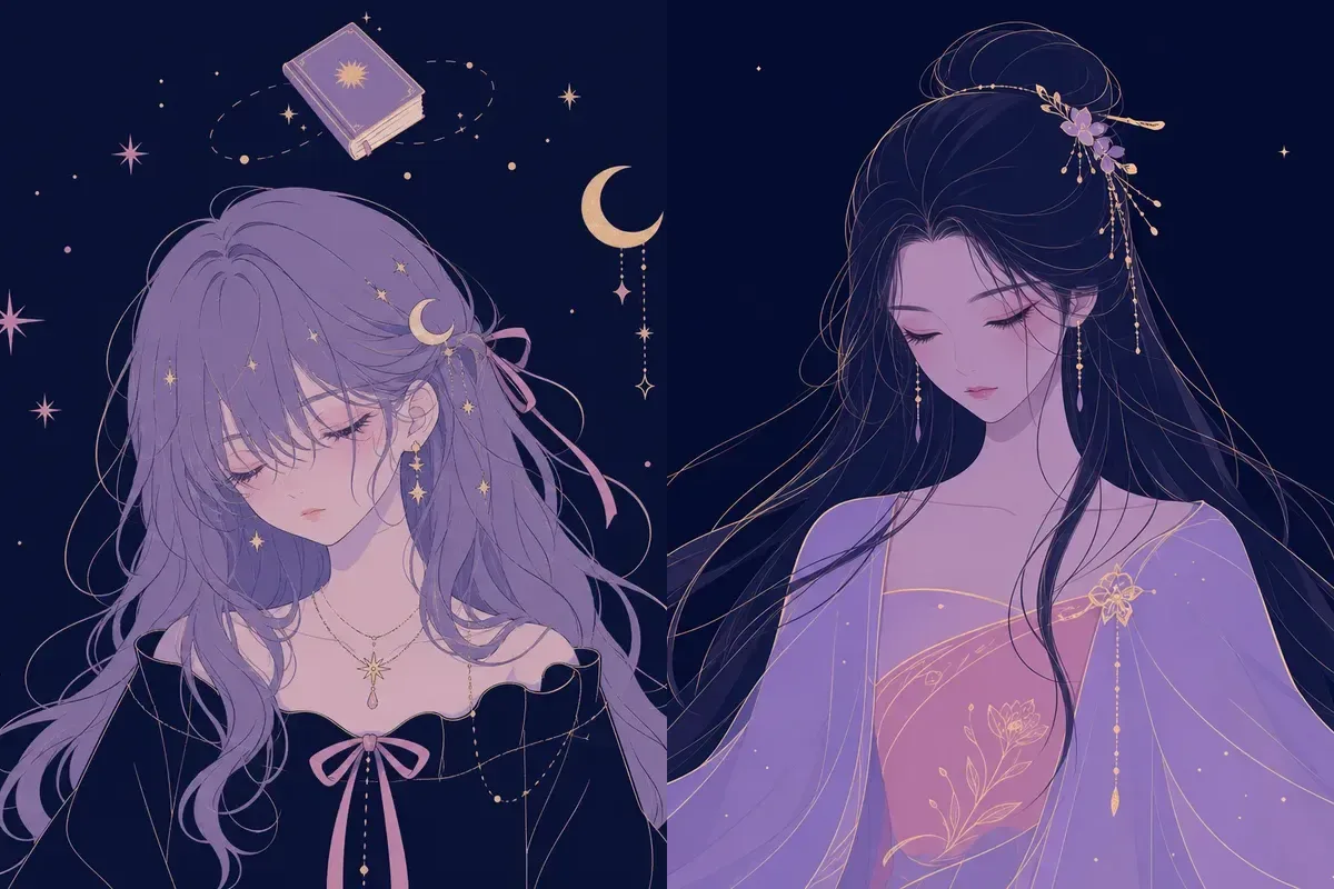 壁宿と柳宿のイメージイラスト