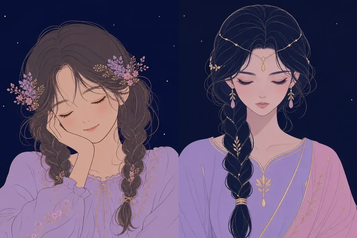 畢宿と尾宿のイメージイラスト