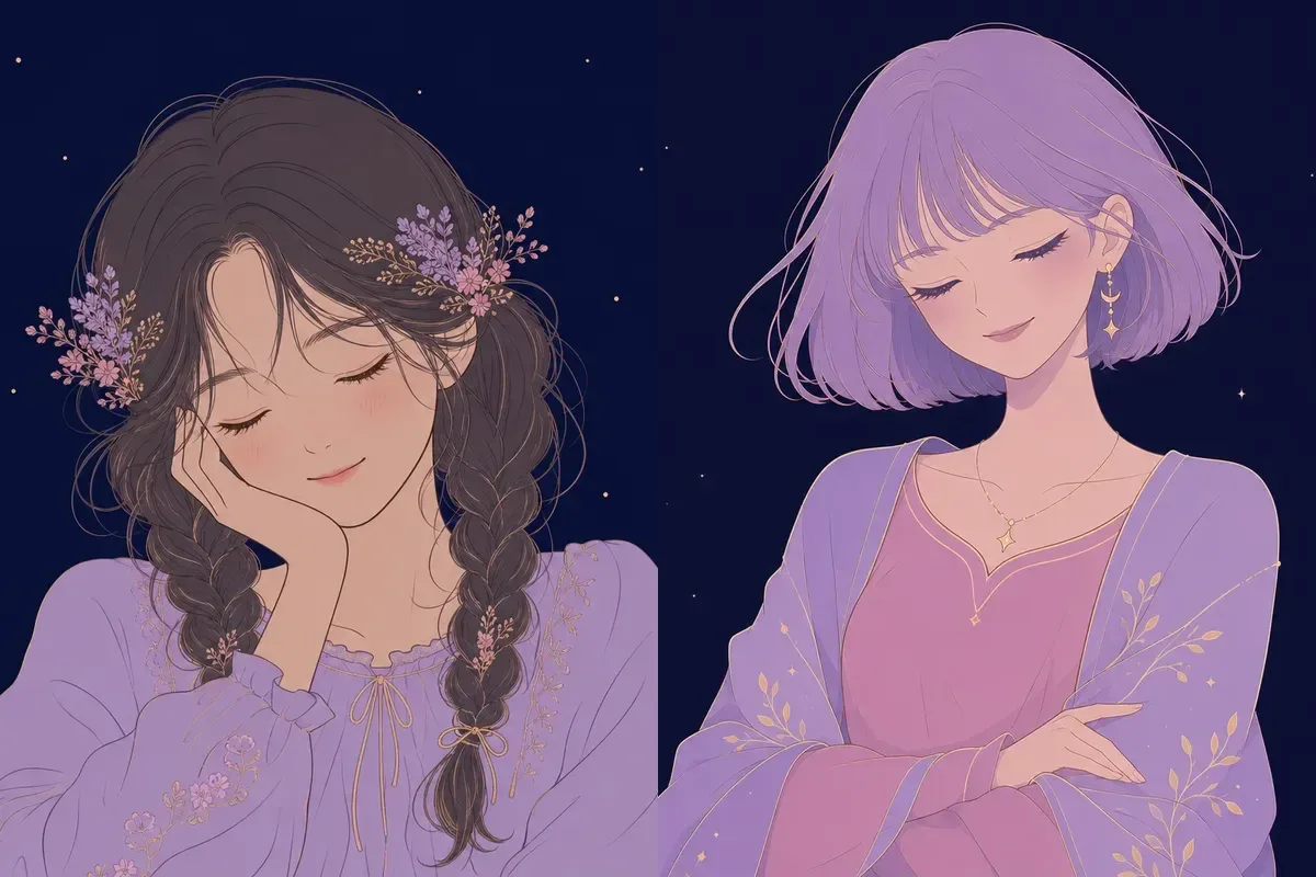 畢宿と氐宿のイメージイラスト