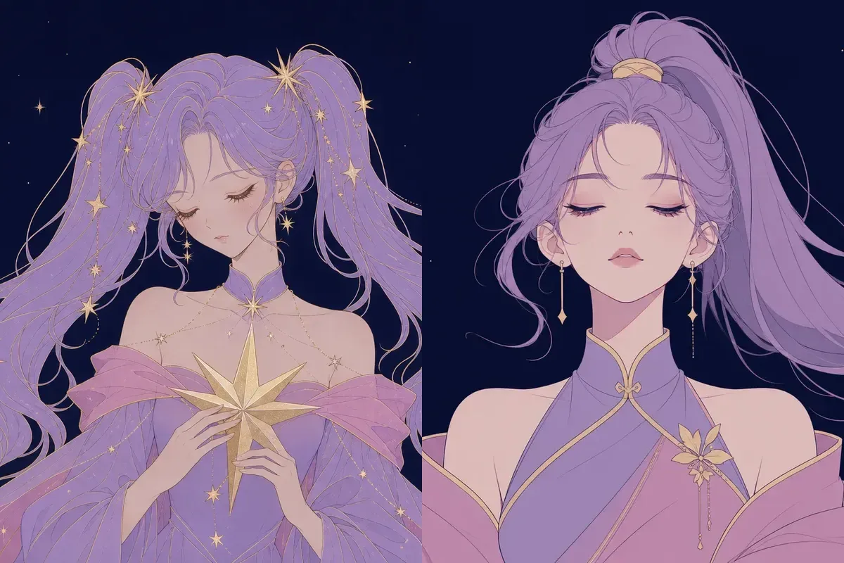 星宿と角宿のイメージイラスト