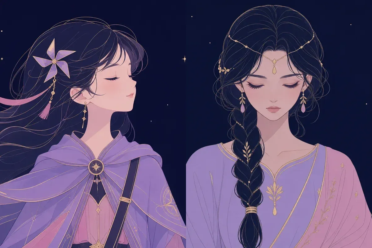軫宿と尾宿のイメージイラスト