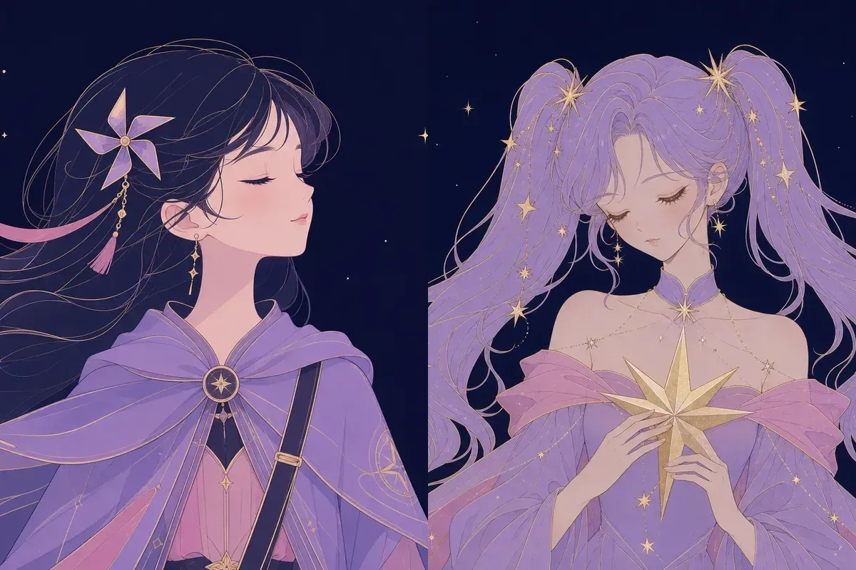 軫宿と星宿のイメージイラスト