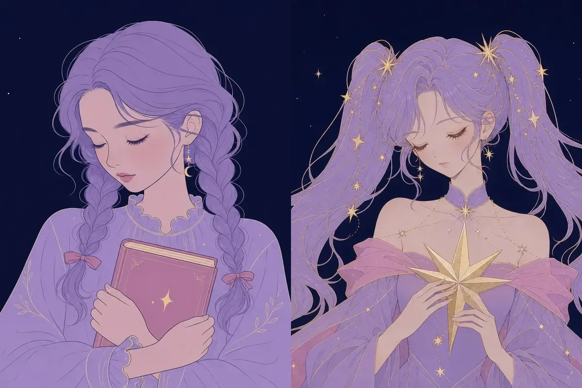女宿と星宿のイメージイラスト