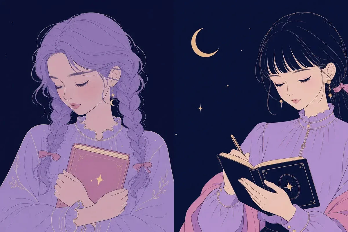女宿と井宿のイメージイラスト