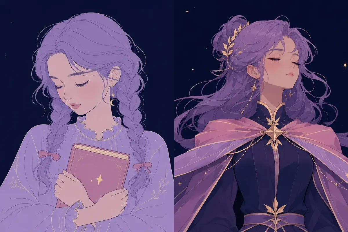 女宿と室宿のイメージイラスト