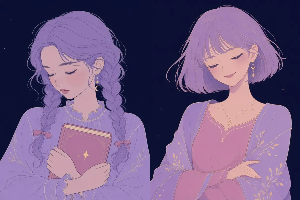 女宿と氐宿のイメージイラスト