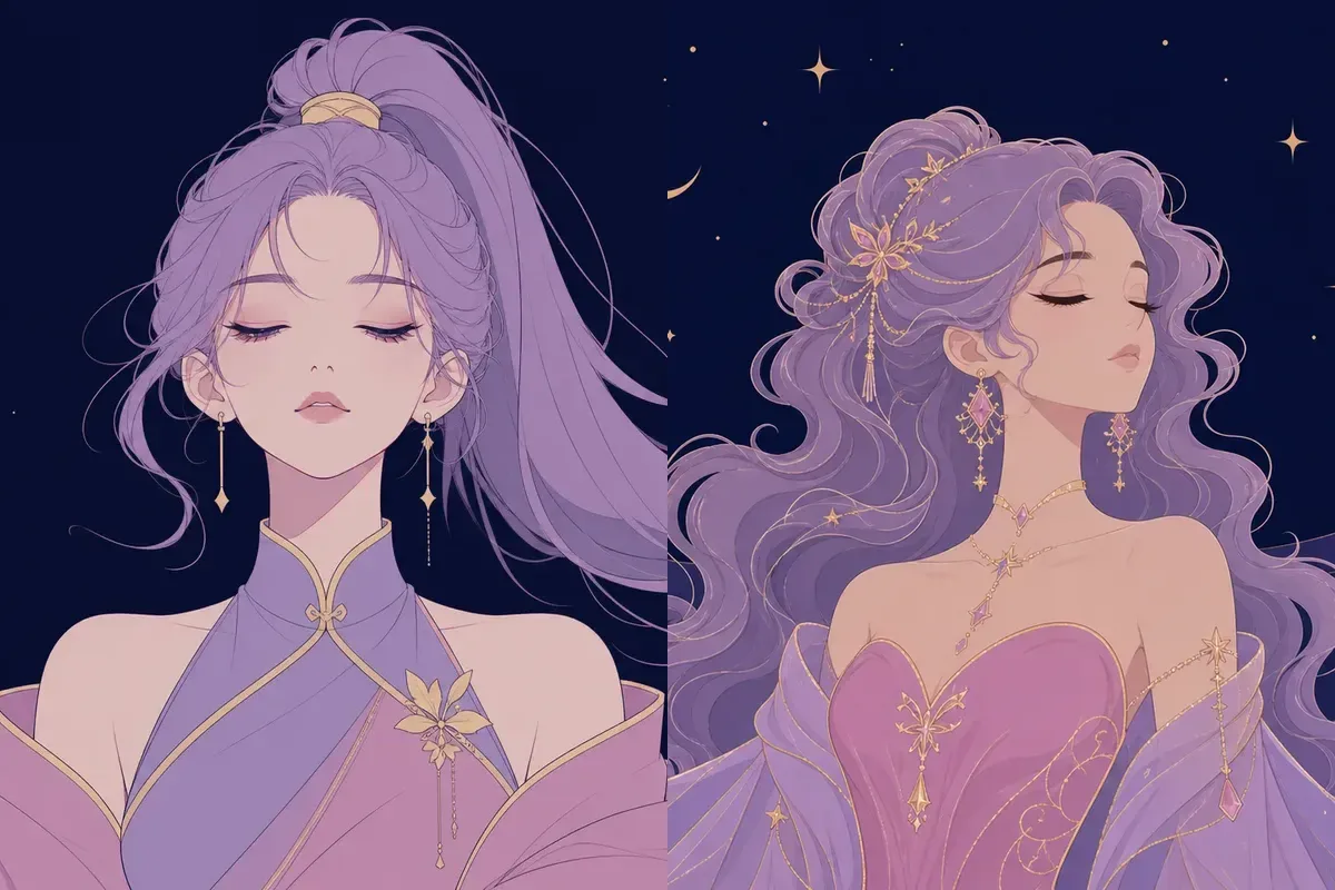 角宿と張宿のイメージイラスト