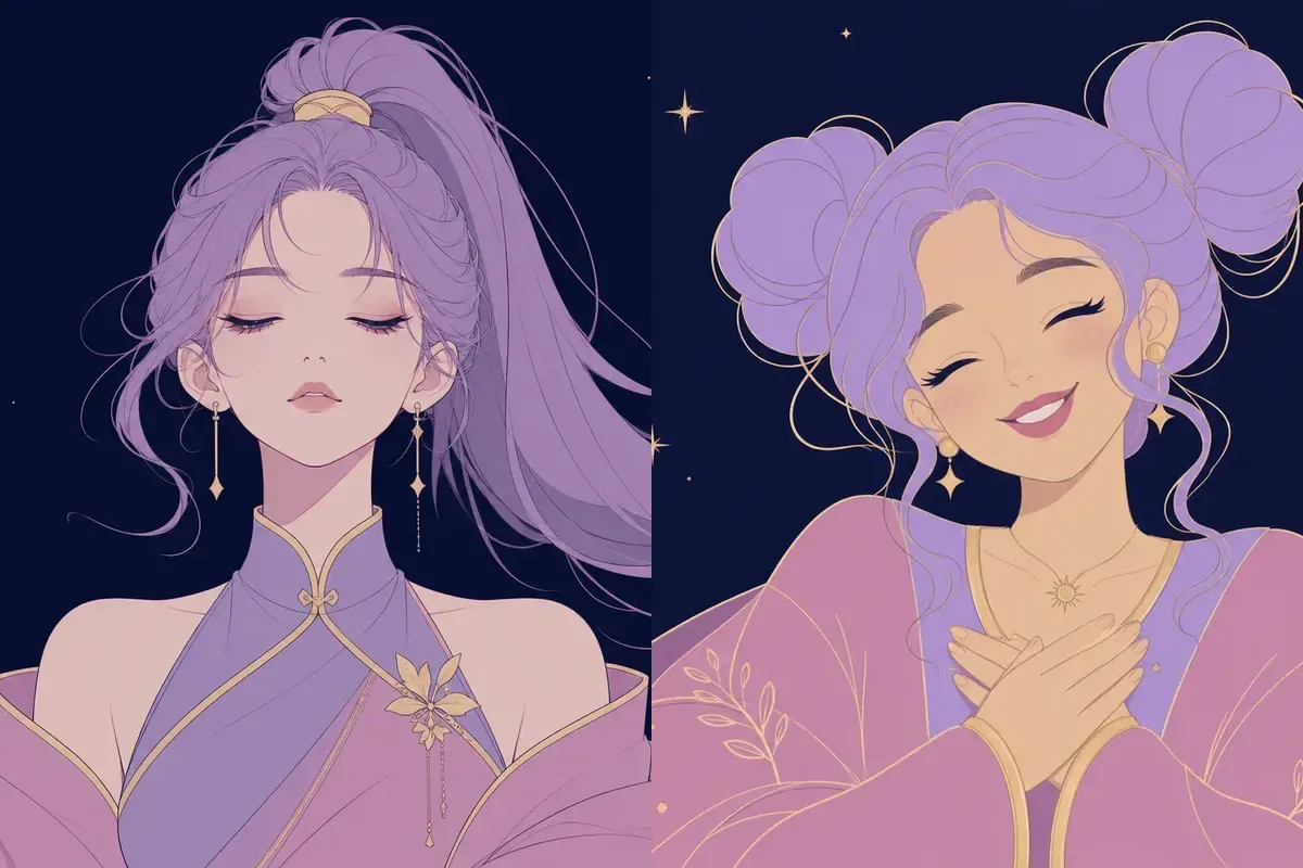角宿と箕宿のイメージイラスト