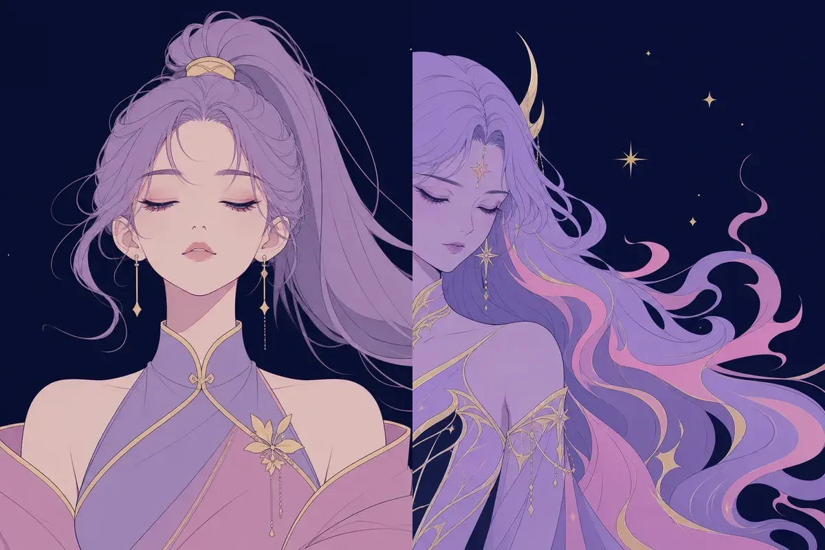 角宿と鬼宿のイメージイラスト