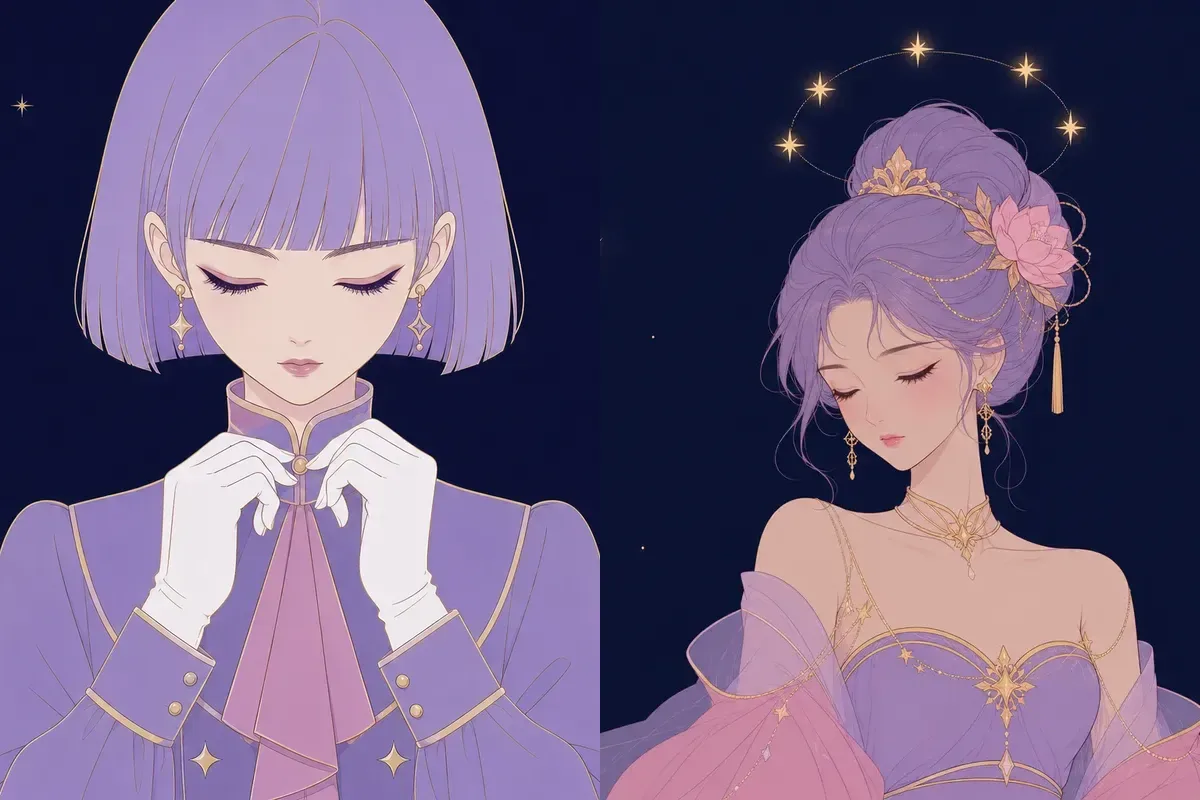奎宿と昴宿のイメージイラスト
