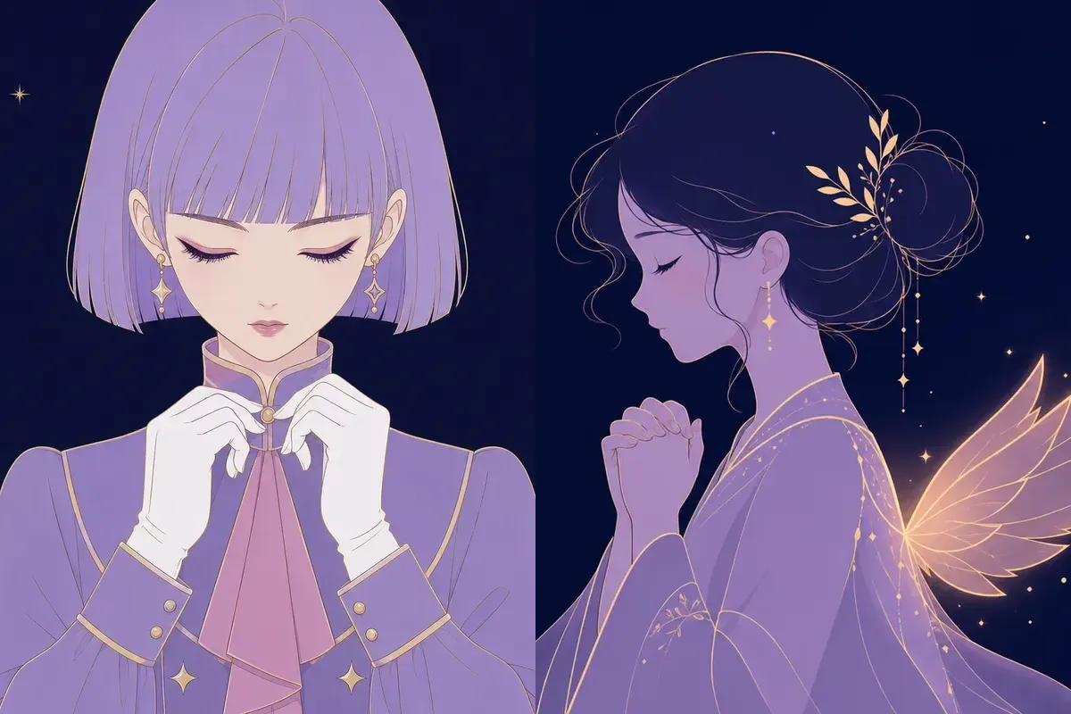 奎宿と翼宿のイメージイラスト