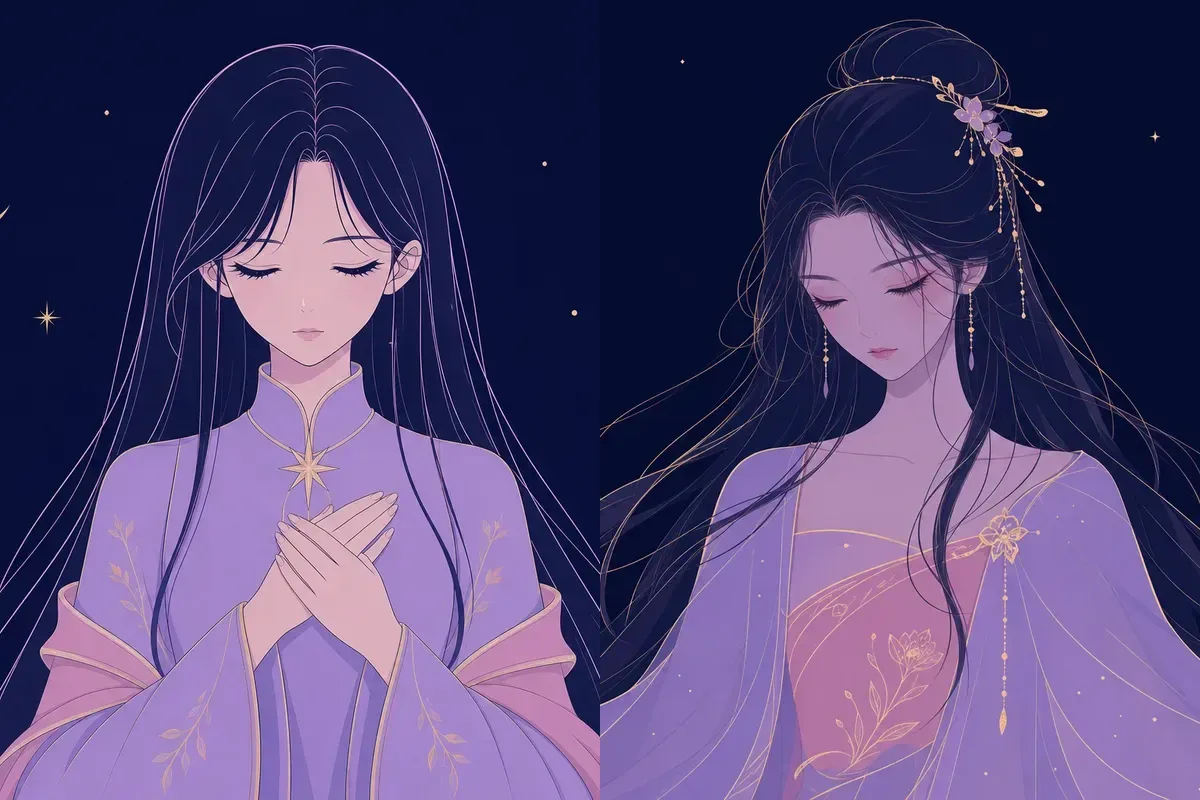 亢宿と柳宿のイメージイラスト