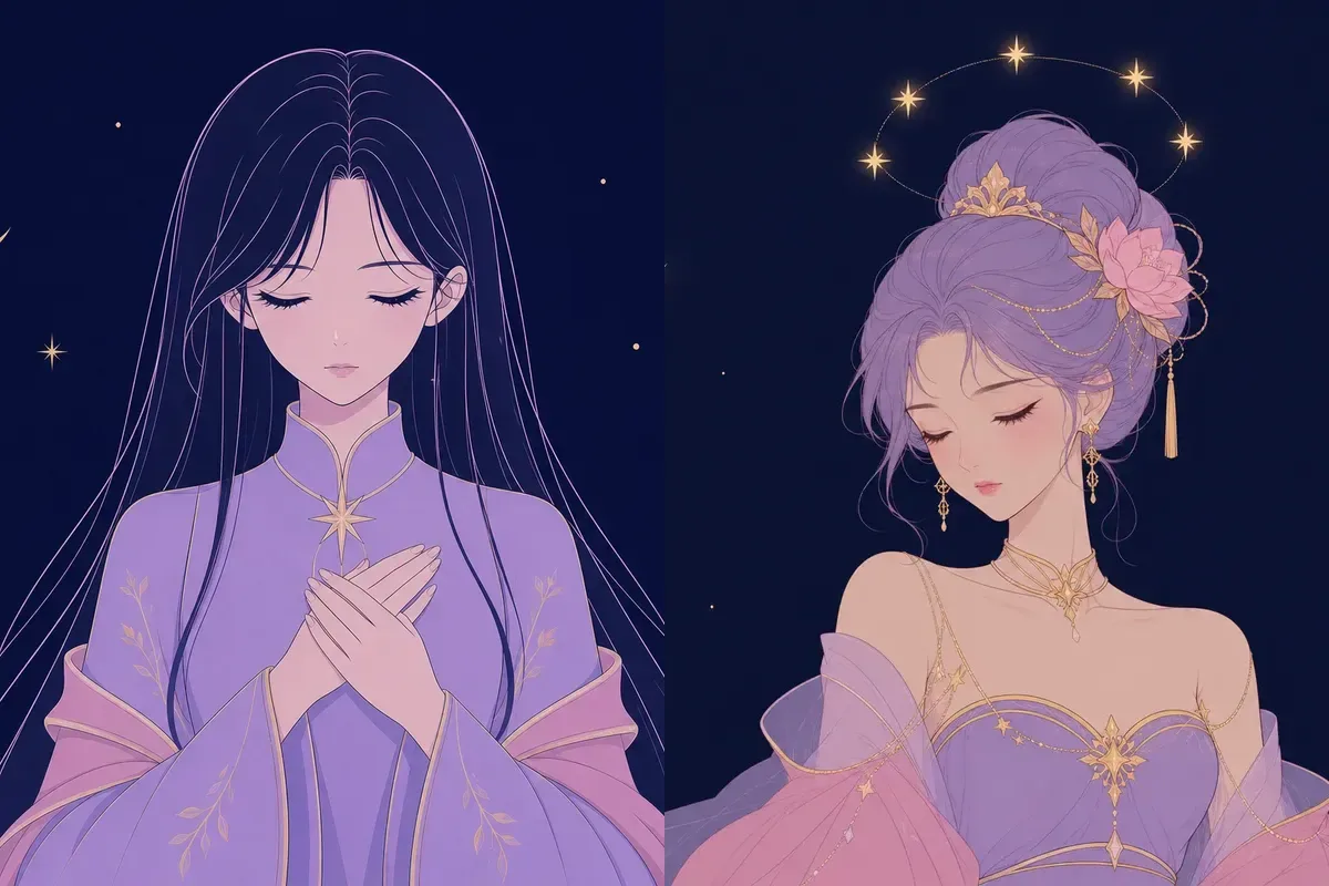 亢宿と昴宿のイメージイラスト