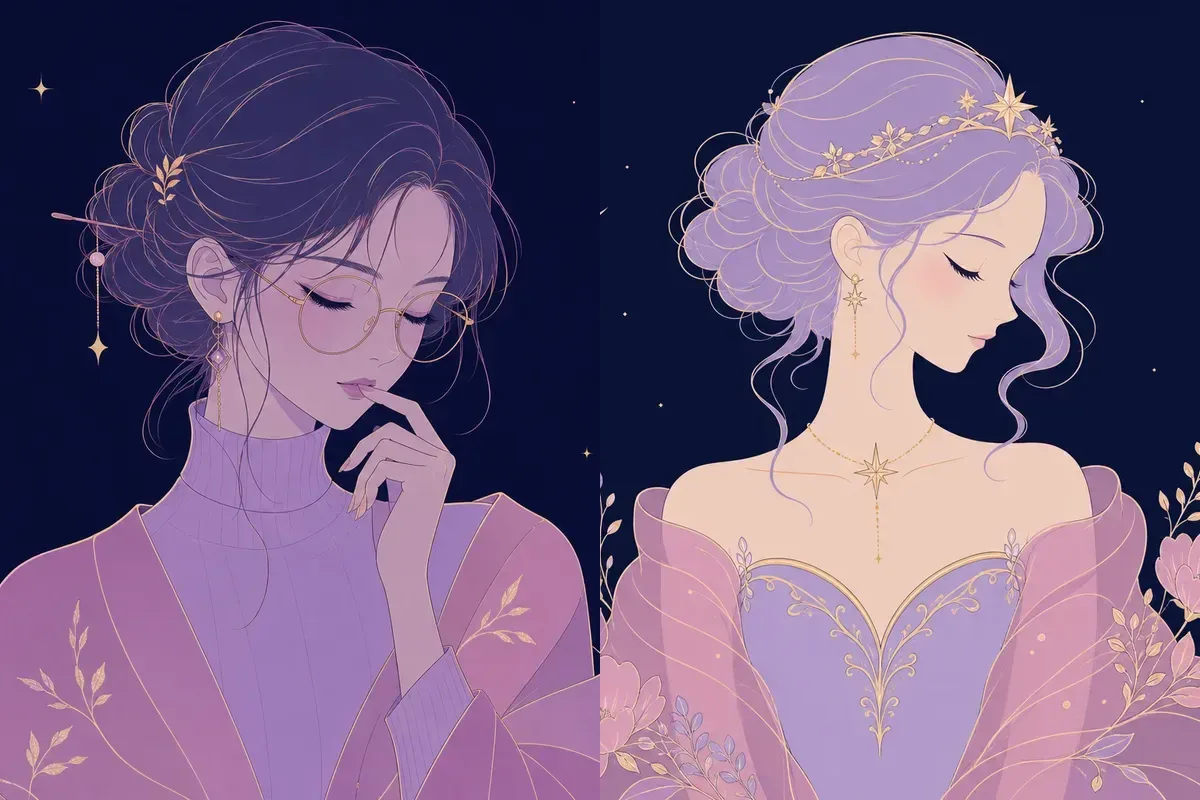 虚宿と房宿のイメージイラスト