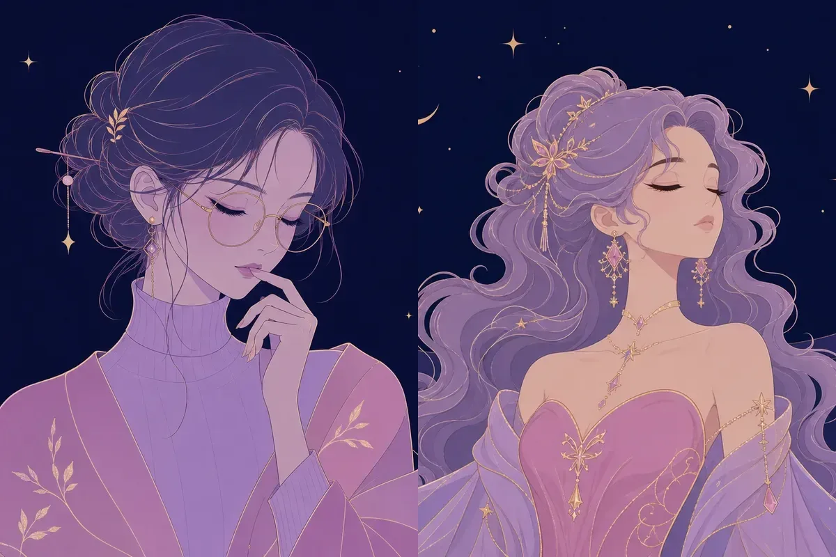 虚宿と張宿のイメージイラスト