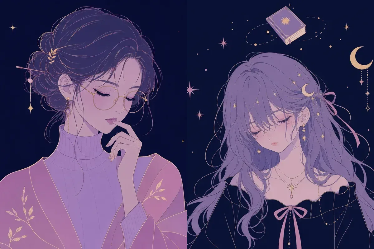 虚宿と壁宿のイメージイラスト