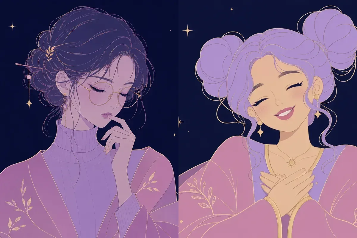 虚宿と箕宿のイメージイラスト