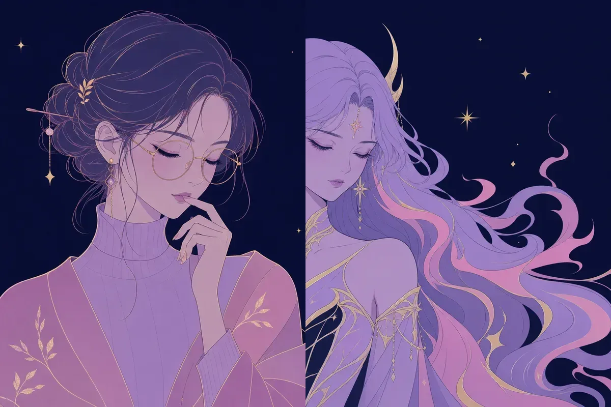虚宿と鬼宿のイメージイラスト