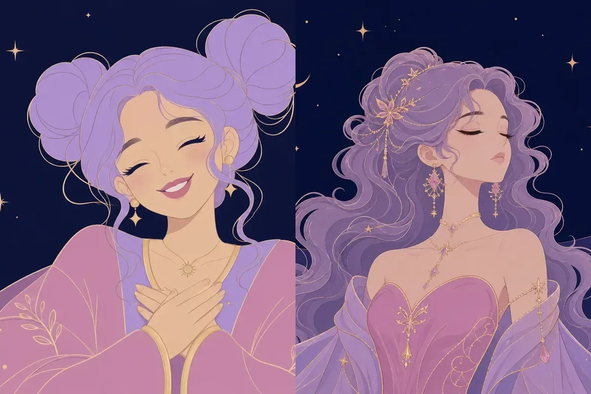 箕宿と張宿のイメージイラスト