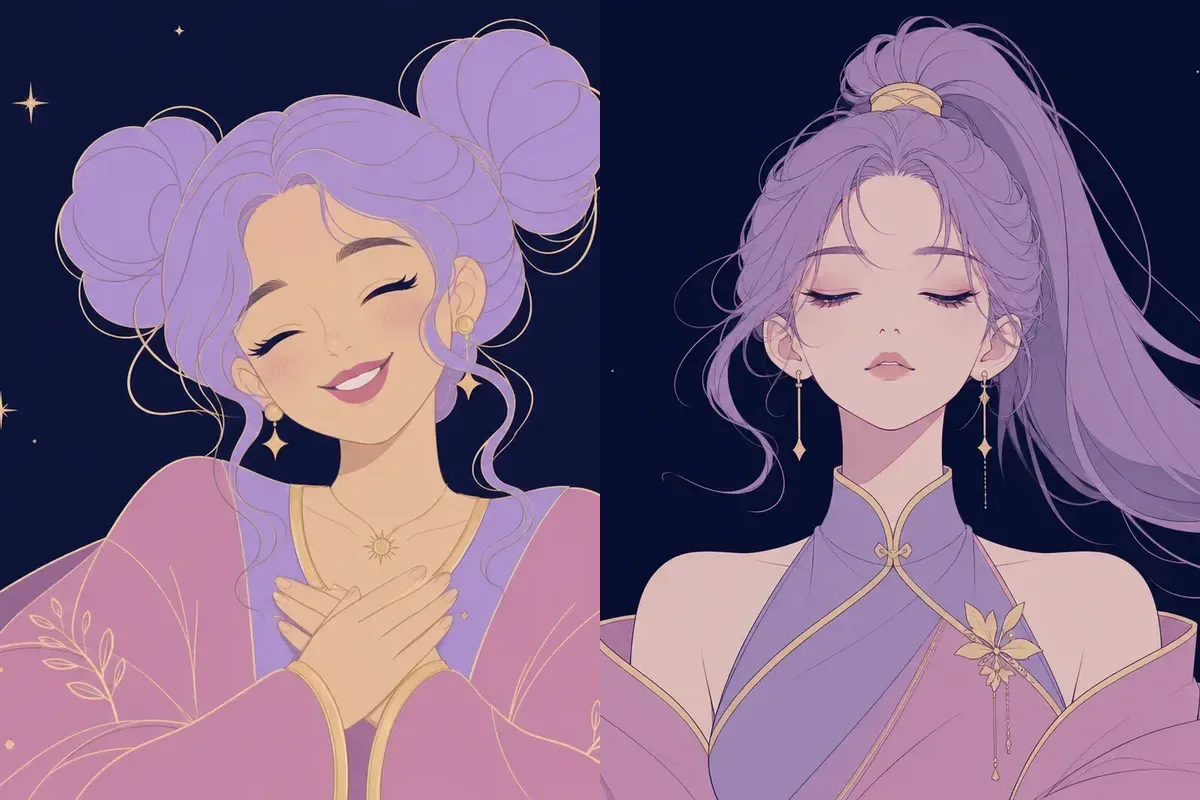 箕宿と角宿のイメージイラスト