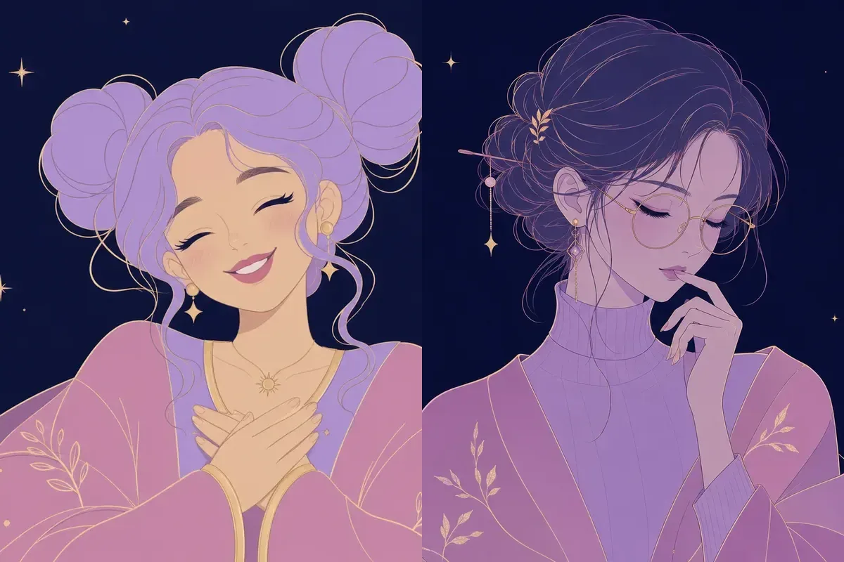 箕宿と虚宿のイメージイラスト