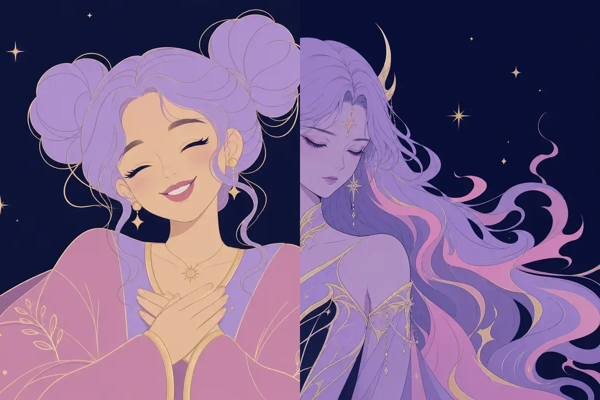 箕宿と鬼宿のイメージイラスト