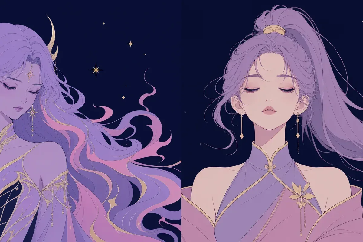 鬼宿と角宿のイメージイラスト