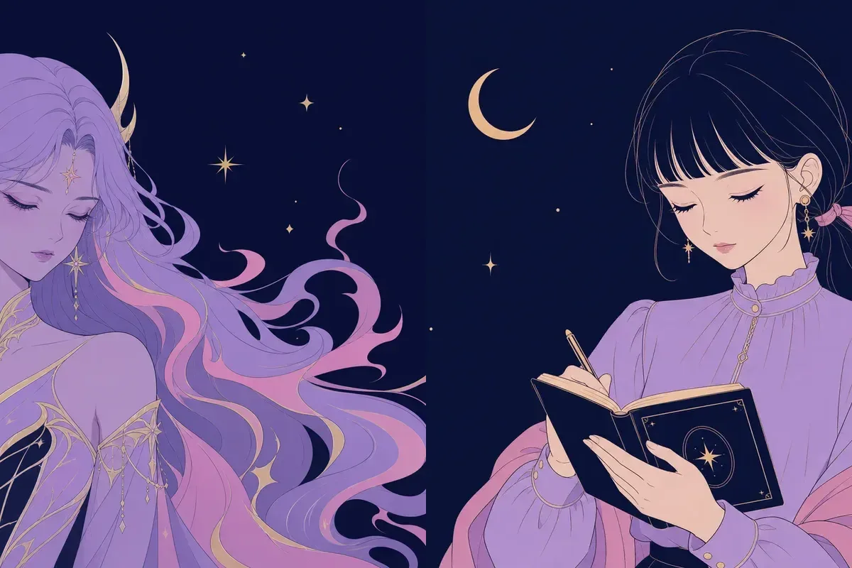 鬼宿と井宿のイメージイラスト