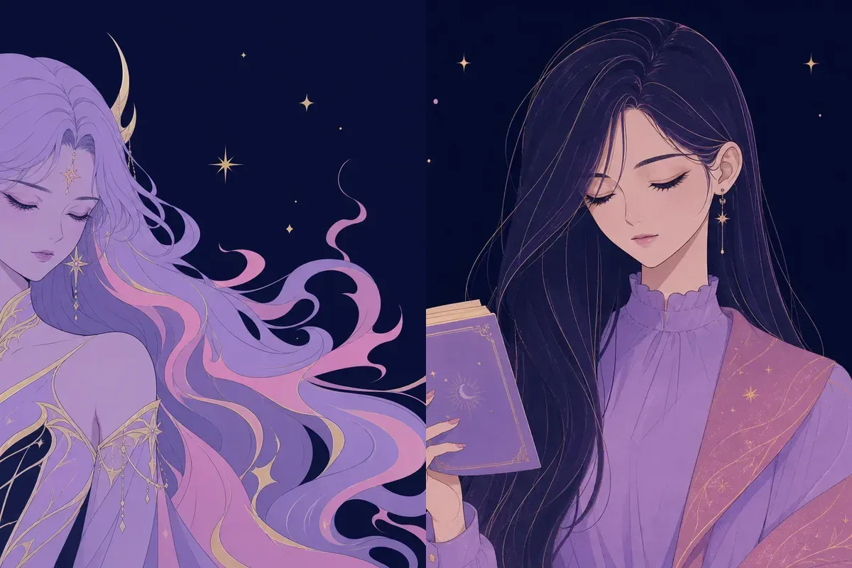 鬼宿と觜宿のイメージイラスト