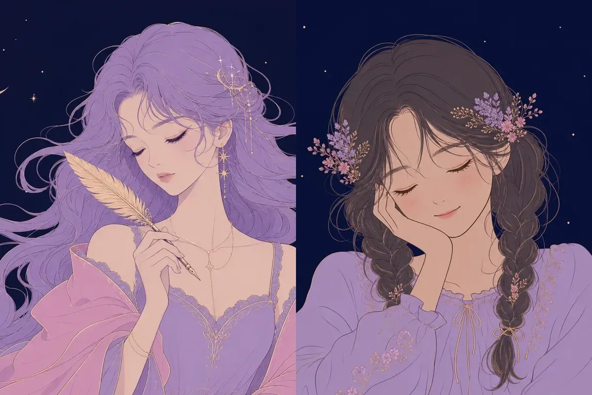 婁宿と畢宿のイメージイラスト