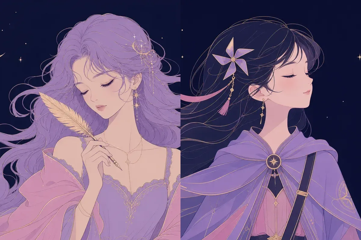 婁宿と軫宿のイメージイラスト