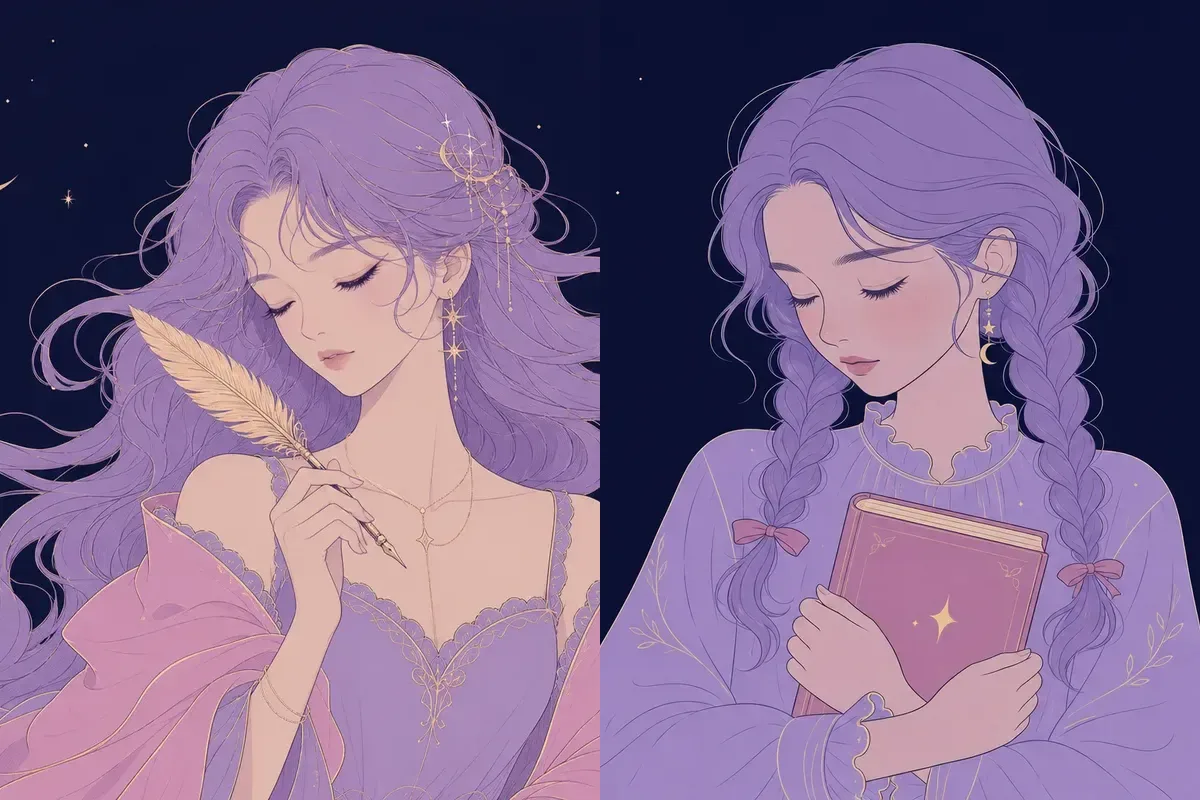 婁宿と女宿のイメージイラスト