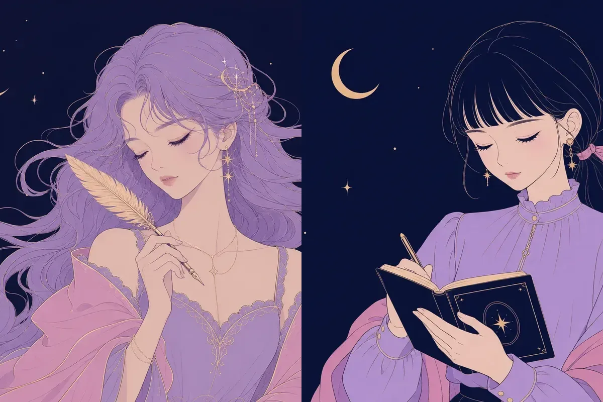 婁宿と井宿のイメージイラスト