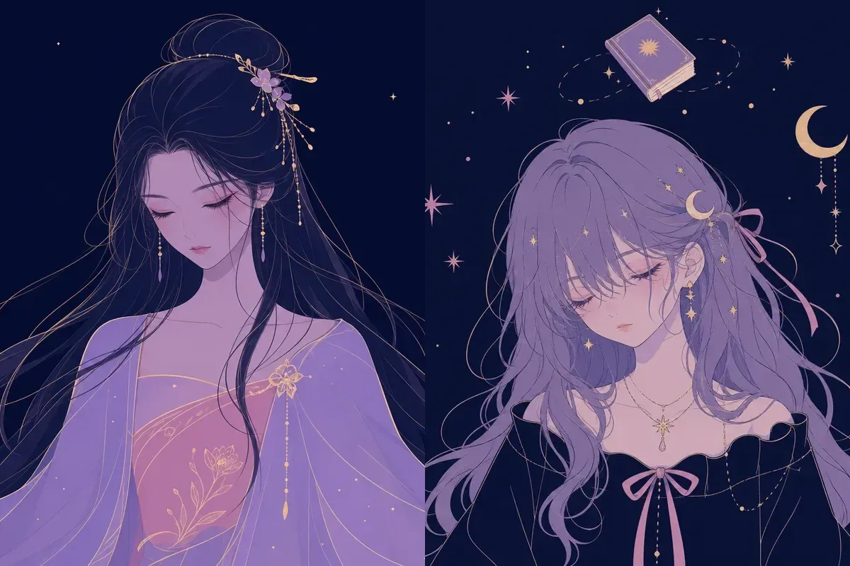 柳宿と壁宿のイメージイラスト