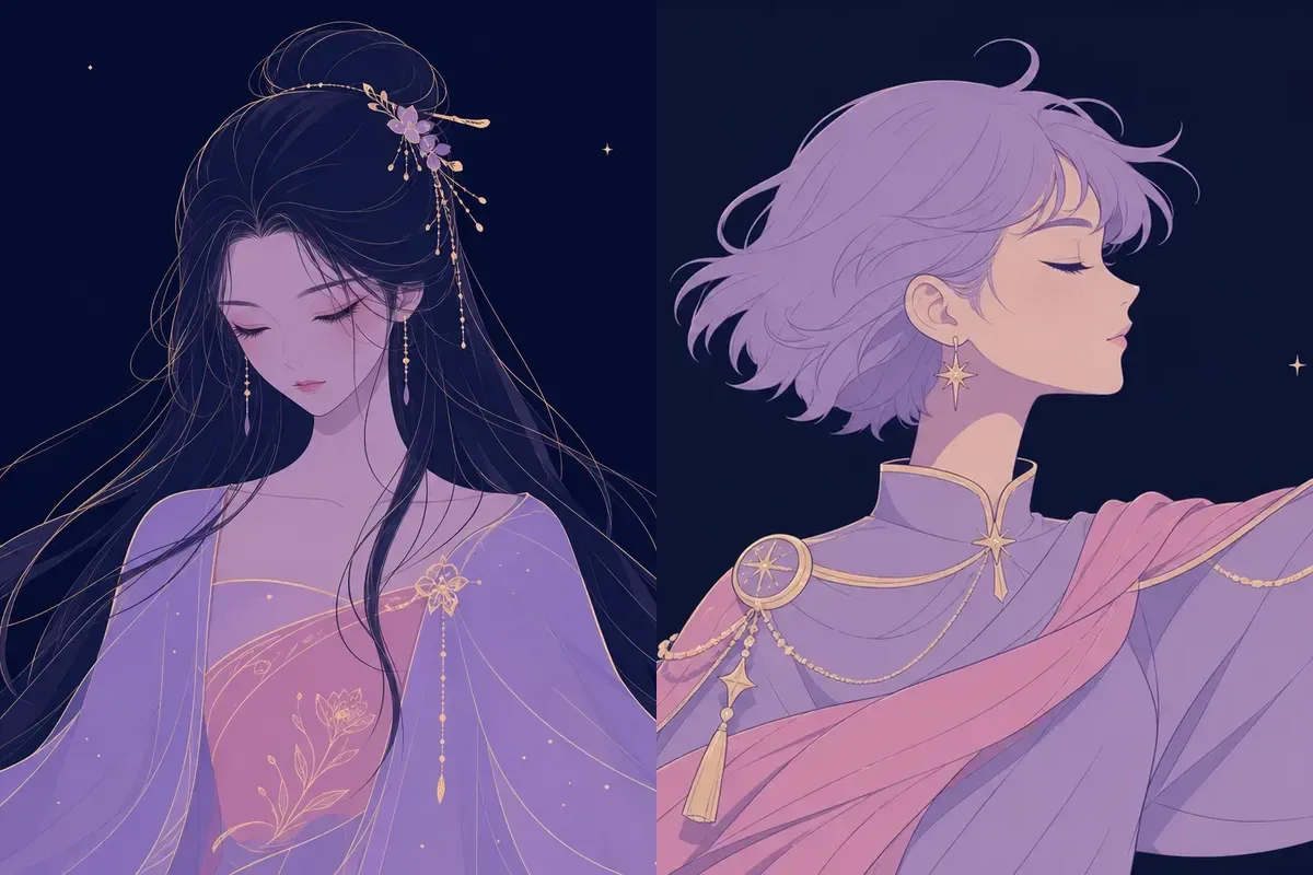 柳宿と参宿のイメージイラスト