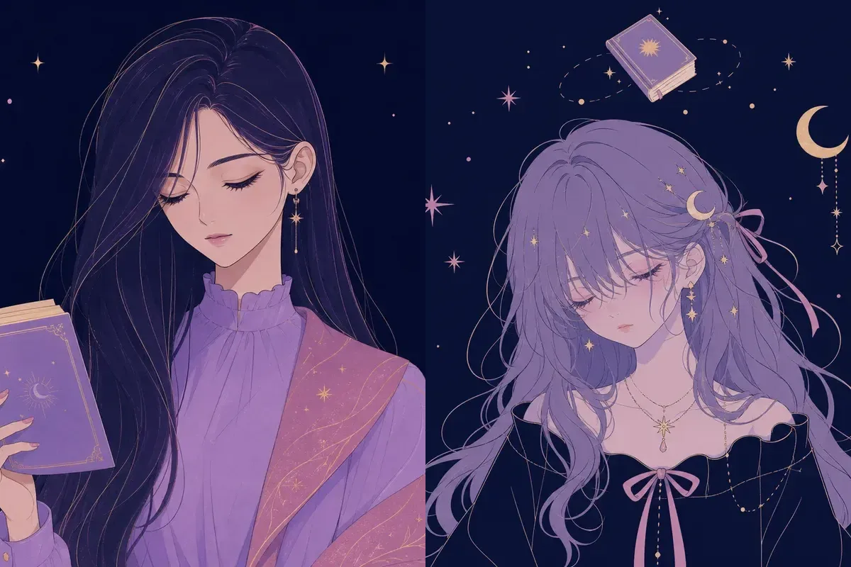 觜宿と壁宿のイメージイラスト