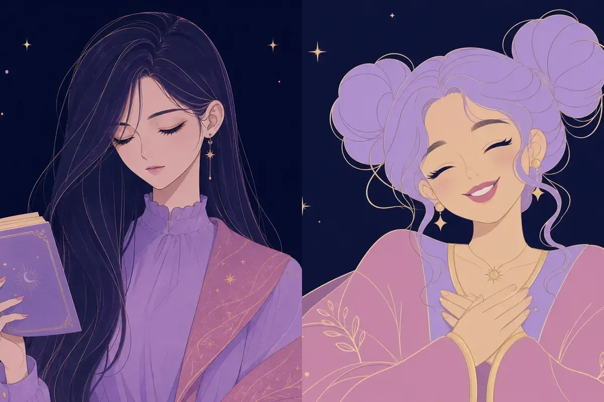 觜宿と箕宿のイメージイラスト