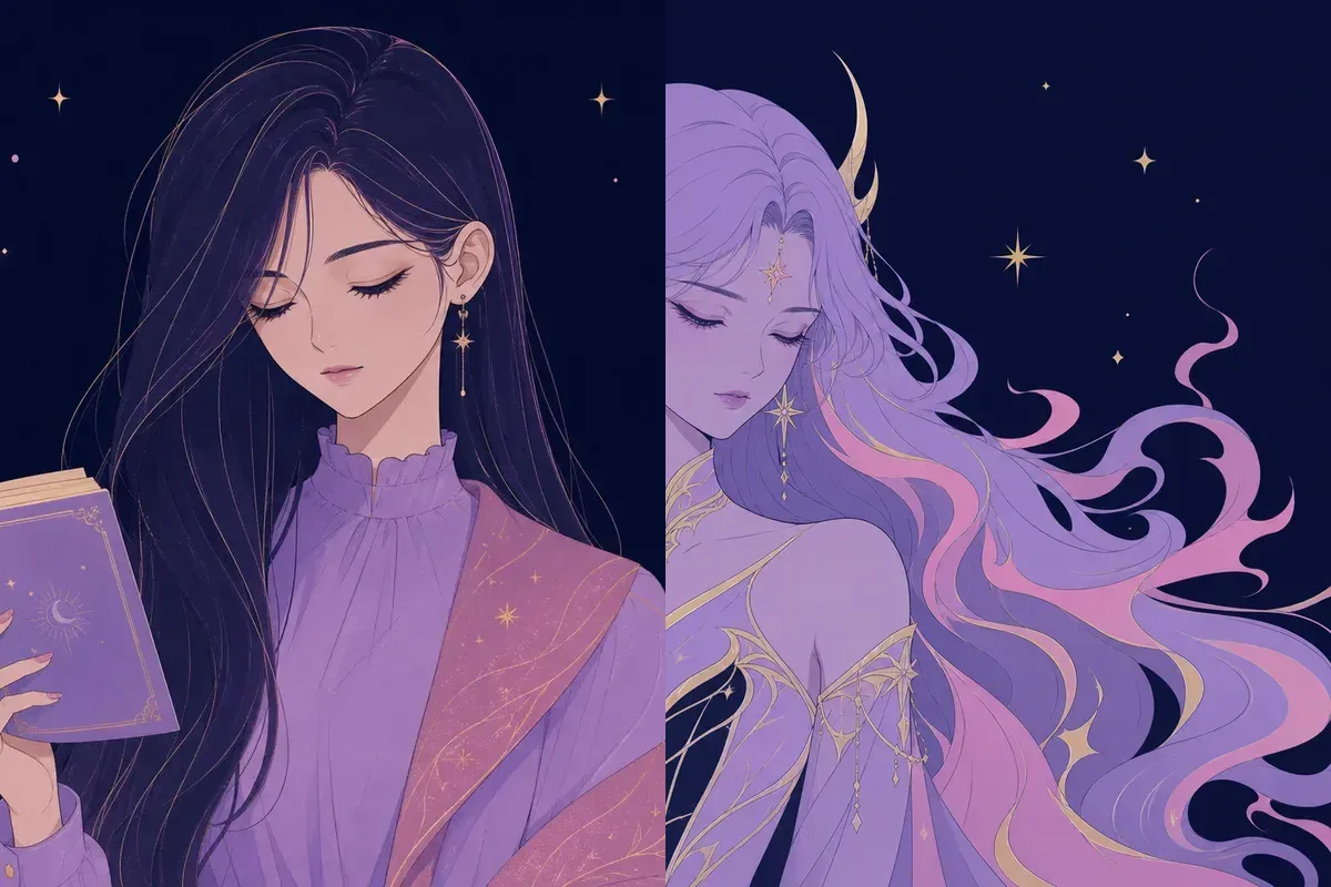 觜宿と鬼宿のイメージイラスト