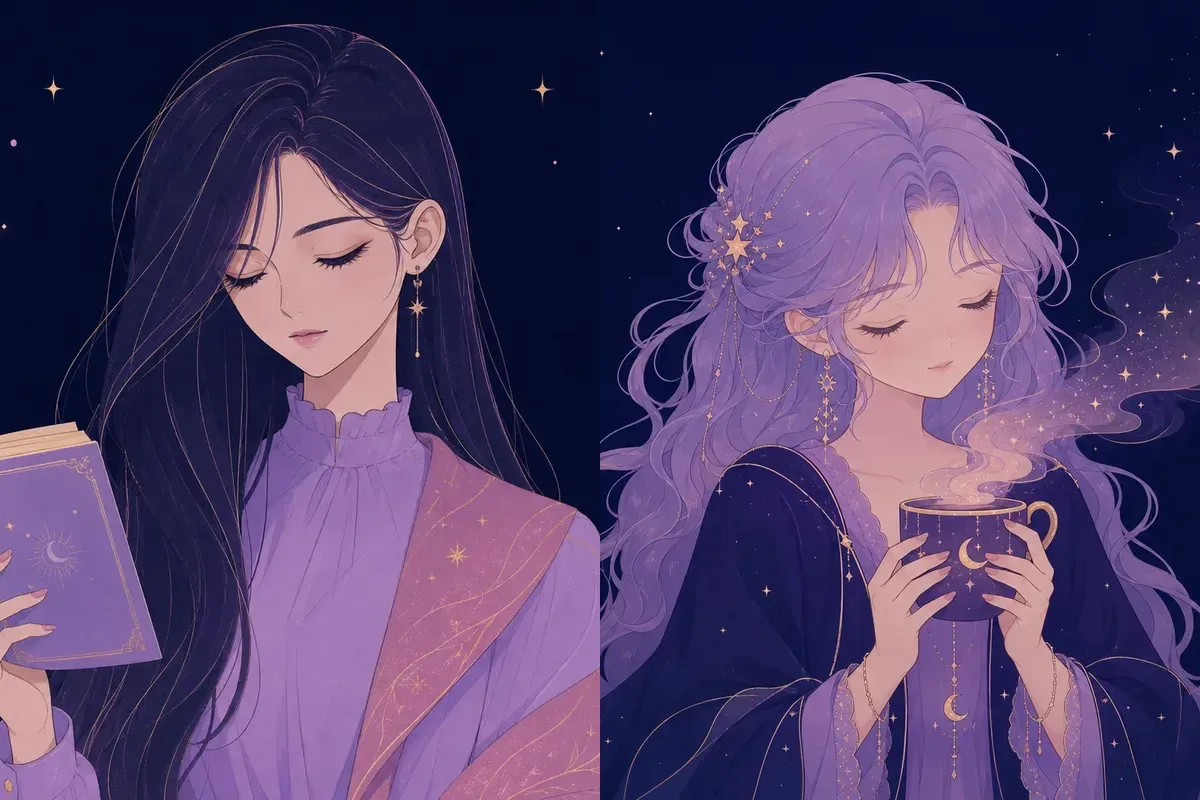 觜宿と斗宿のイメージイラスト