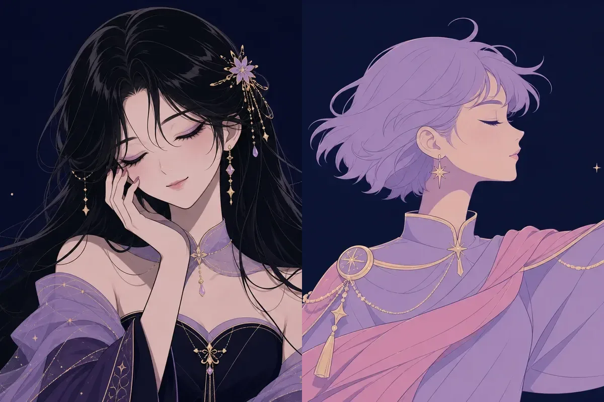 心宿と参宿のイメージイラスト