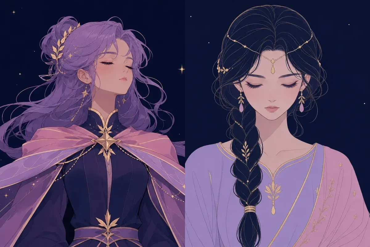 室宿と尾宿のイメージイラスト